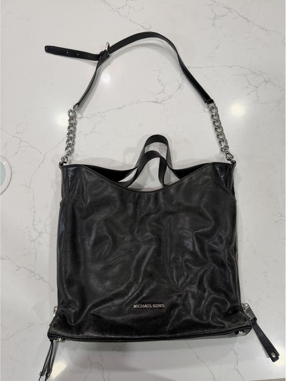 Michael Kors Black Convertible Tote / Shoulder Bag